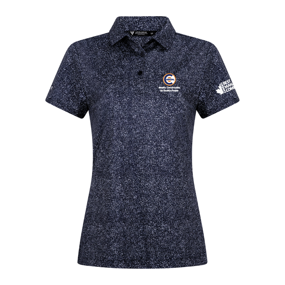 Womens Levelwear Speckle Polo