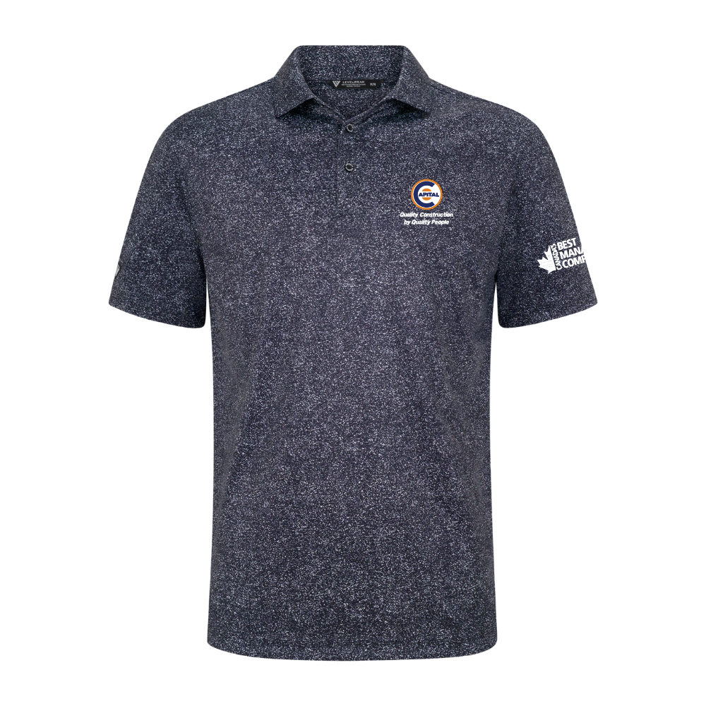 Mens Levelwear Speckle Polo